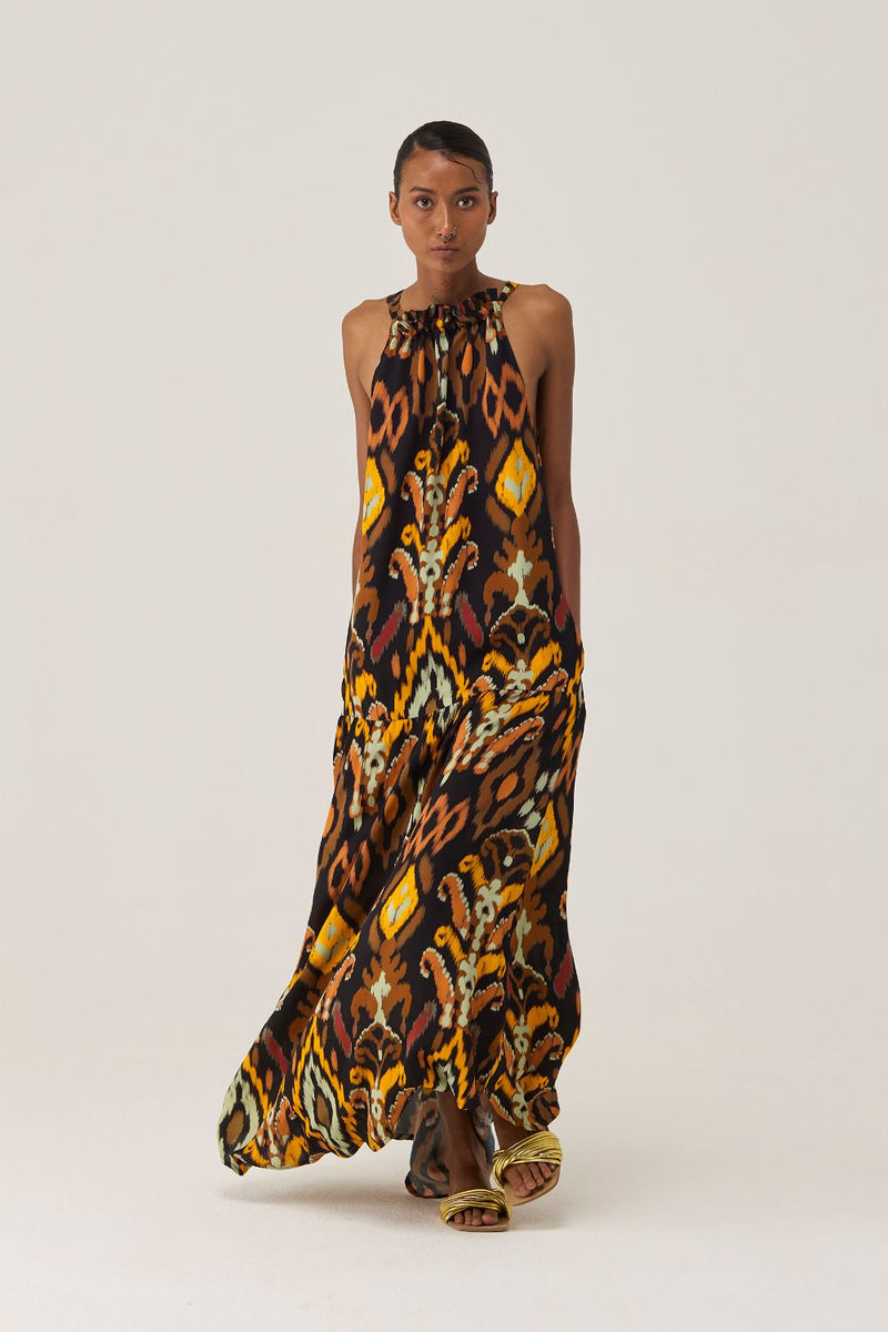 Bohemian Ikat Maxi Dress by World of SiSa for women Worldwide