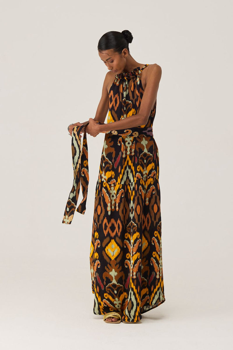 Bohemian Ikat Maxi Dress by World of SiSa for women Worldwide