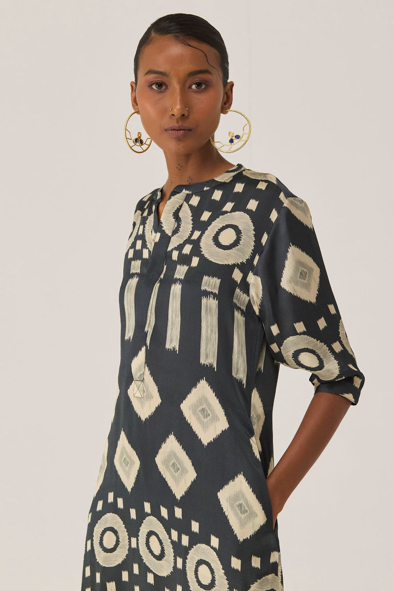 Eclipse Ikat Shirt Dress by World of SiSa for women Worldwide