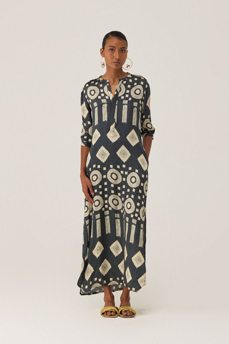 Eclipse Ikat Shirt Dress by World of SiSa for women Worldwide