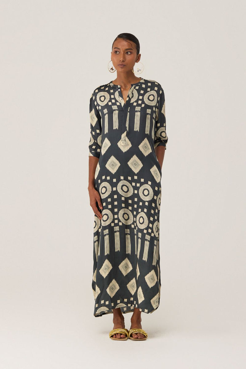 Eclipse Ikat Shirt Dress by World of SiSa for women Worldwide