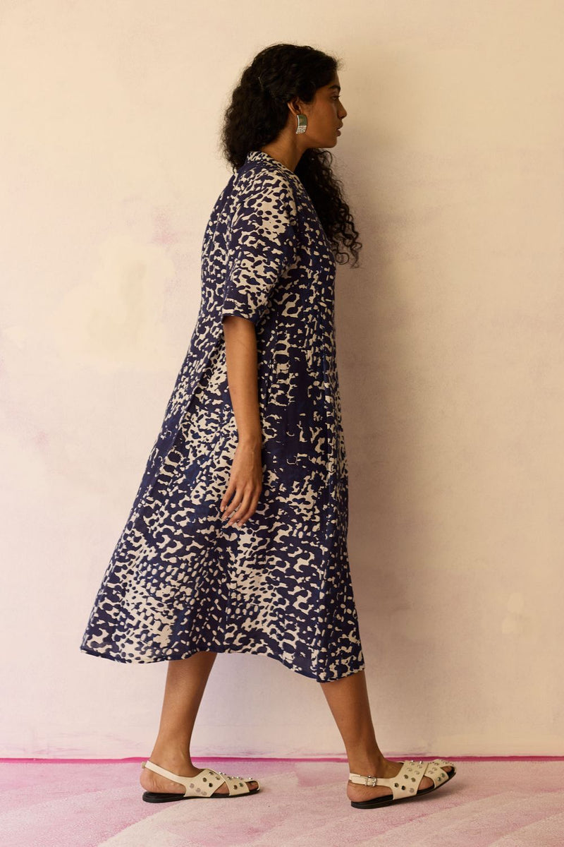 Abstract Dapple Midi Dress by World of SiSa for women Worldwide