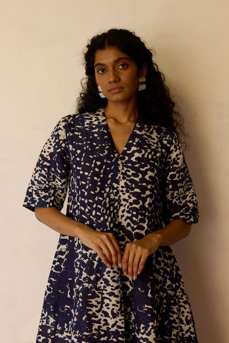 Abstract Dapple Midi Dress by World of SiSa for women Worldwide