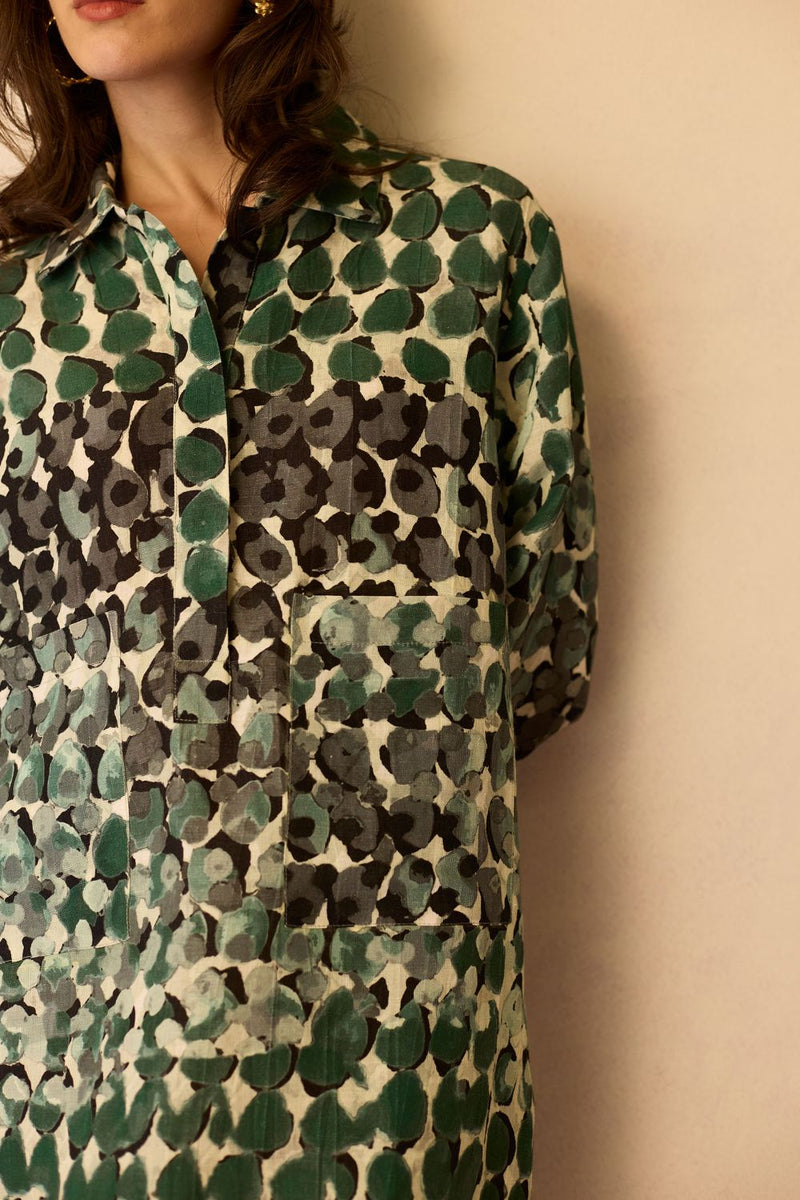 Moss Abstract Relaxed Dress by World of SiSa for women Worldwide