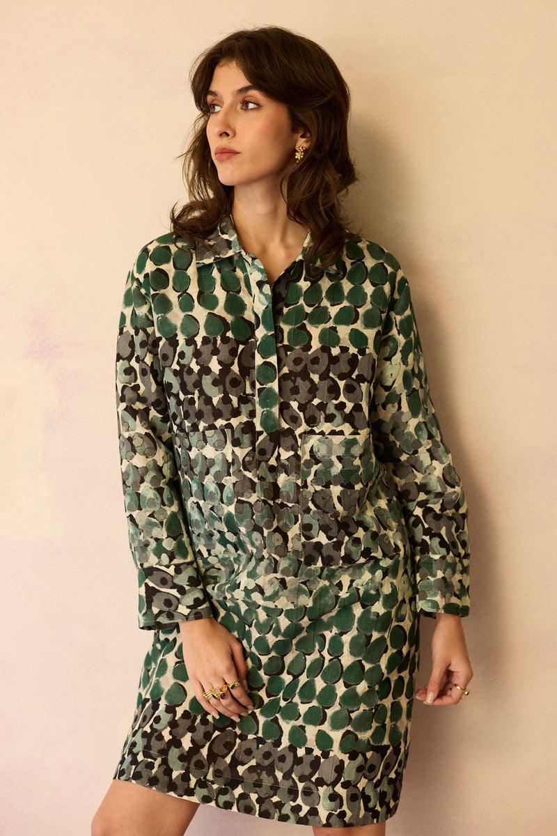 Moss Abstract Relaxed Dress by World of SiSa for women Worldwide