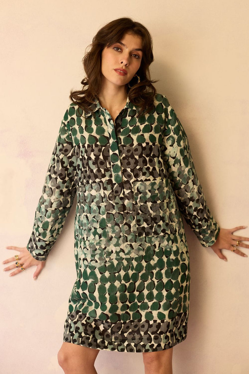 Moss Abstract Relaxed Dress by World of SiSa for women Worldwide