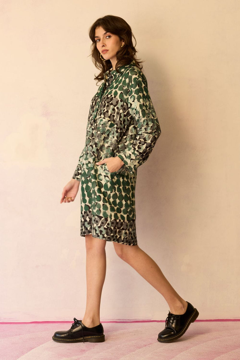 Moss Abstract Relaxed Dress by World of SiSa for women Worldwide
