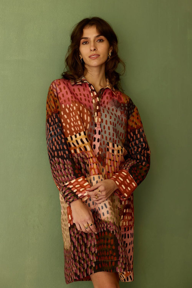 Ember Abstract Relaxed Dress by World of SiSa for women Worldwide