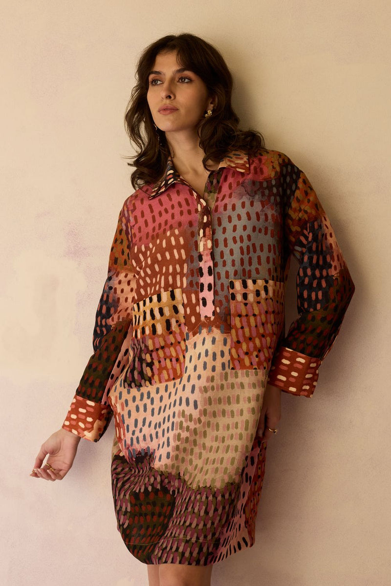 Ember Abstract Relaxed Dress by World of SiSa for women Worldwide