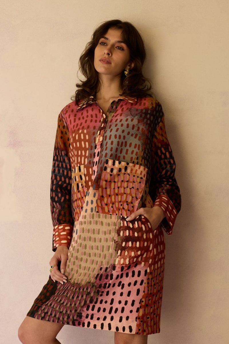 Ember Abstract Relaxed Dress by World of SiSa for women Worldwide