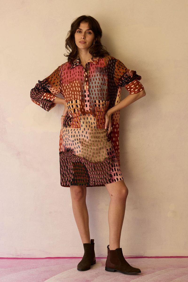 Ember Abstract Relaxed Dress by World of SiSa for women Worldwide