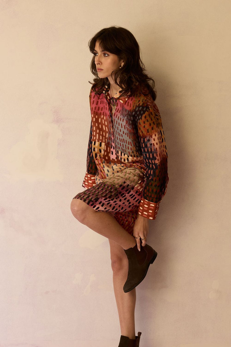 Ember Abstract Relaxed Dress by World of SiSa for women Worldwide
