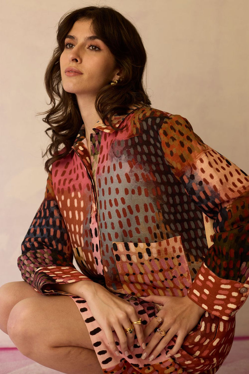 Ember Abstract Relaxed Dress by World of SiSa for women Worldwide
