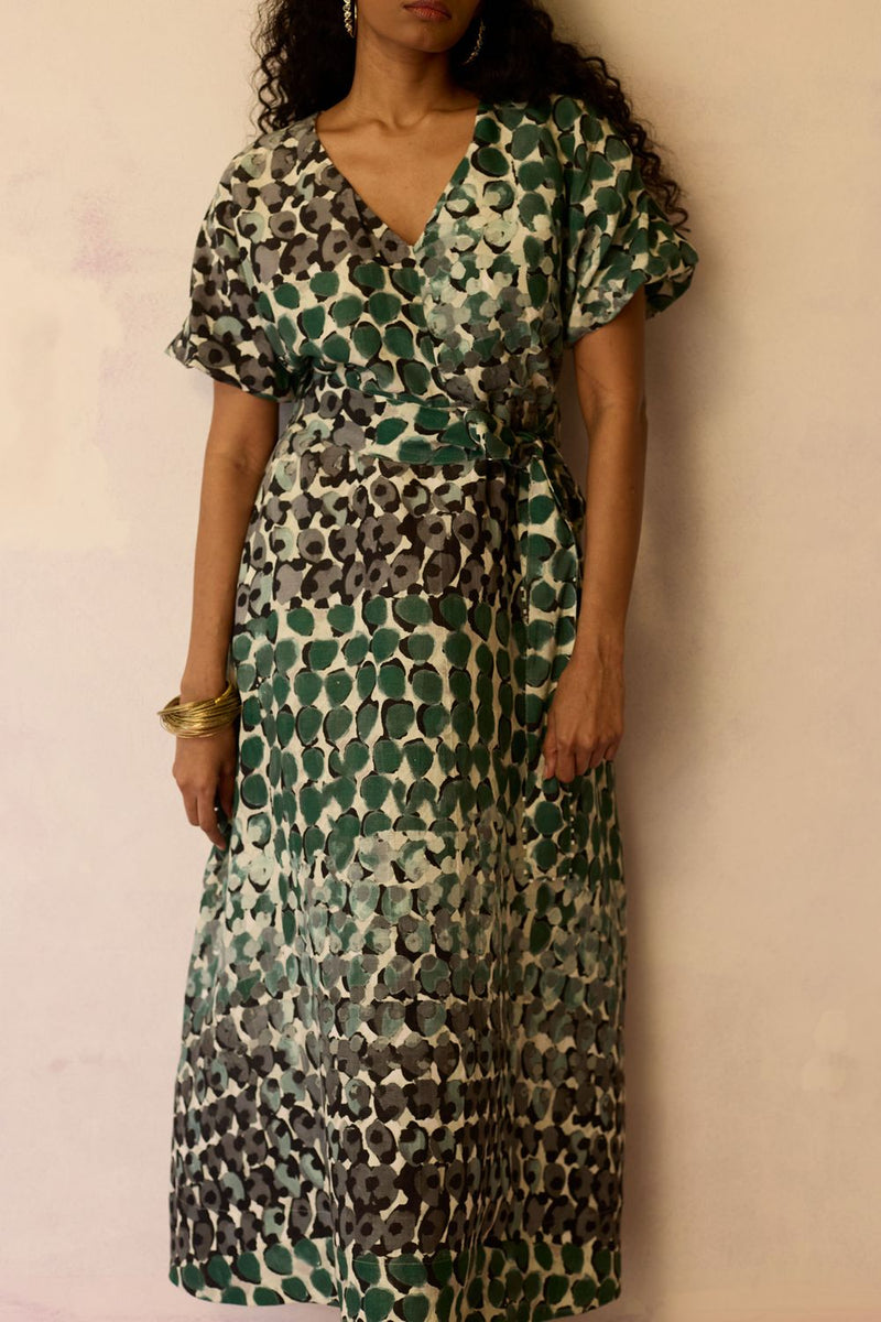 Moss Cinched-Waist Maxi Dress by World of SiSa for women Worldwide