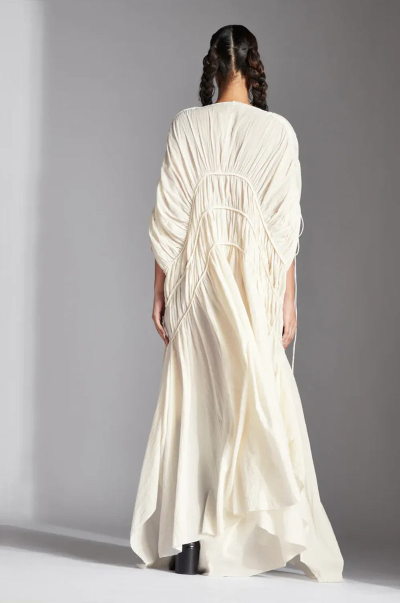Liva Dress-White cotton by Chola in white color for women Worldwide