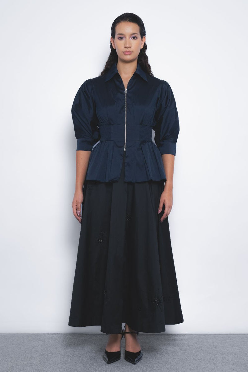 Ame Top - Navy by Leh Studios in navy color for women Worldwide