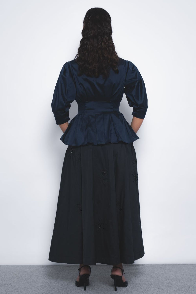 Ame Top - Navy by Leh Studios in navy color for women Worldwide