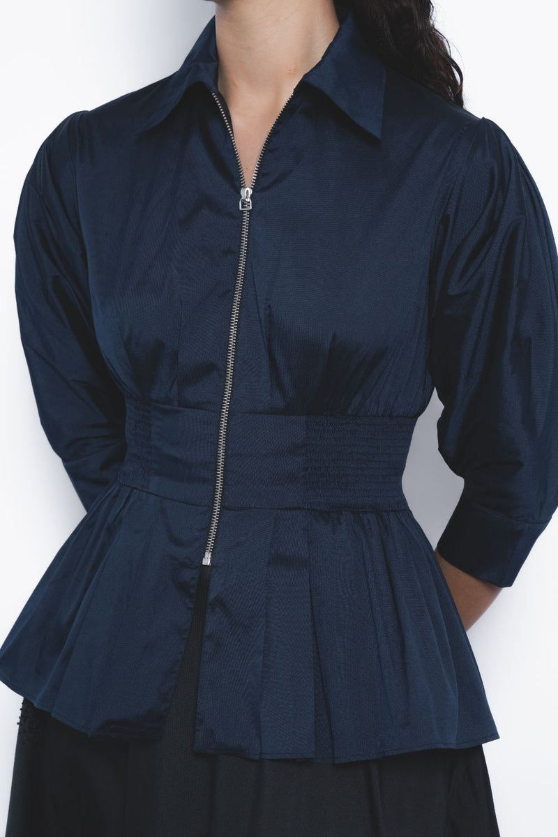 Ame Top - Navy by Leh Studios in navy color for women Worldwide