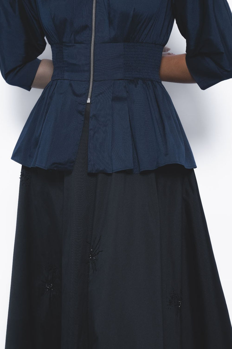 Ame Top - Navy by Leh Studios in navy color for women Worldwide