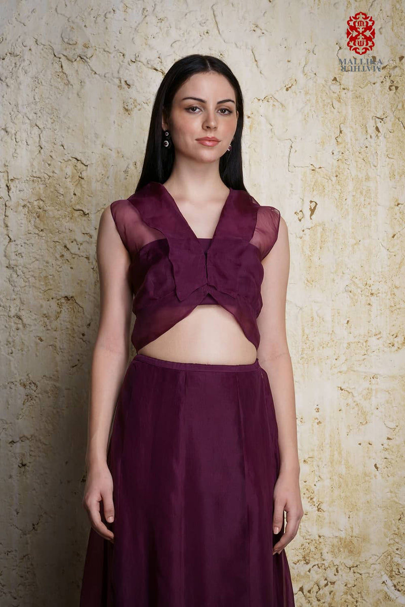 Amora kora silk skirt by Mallika Mathur for women Worldwide