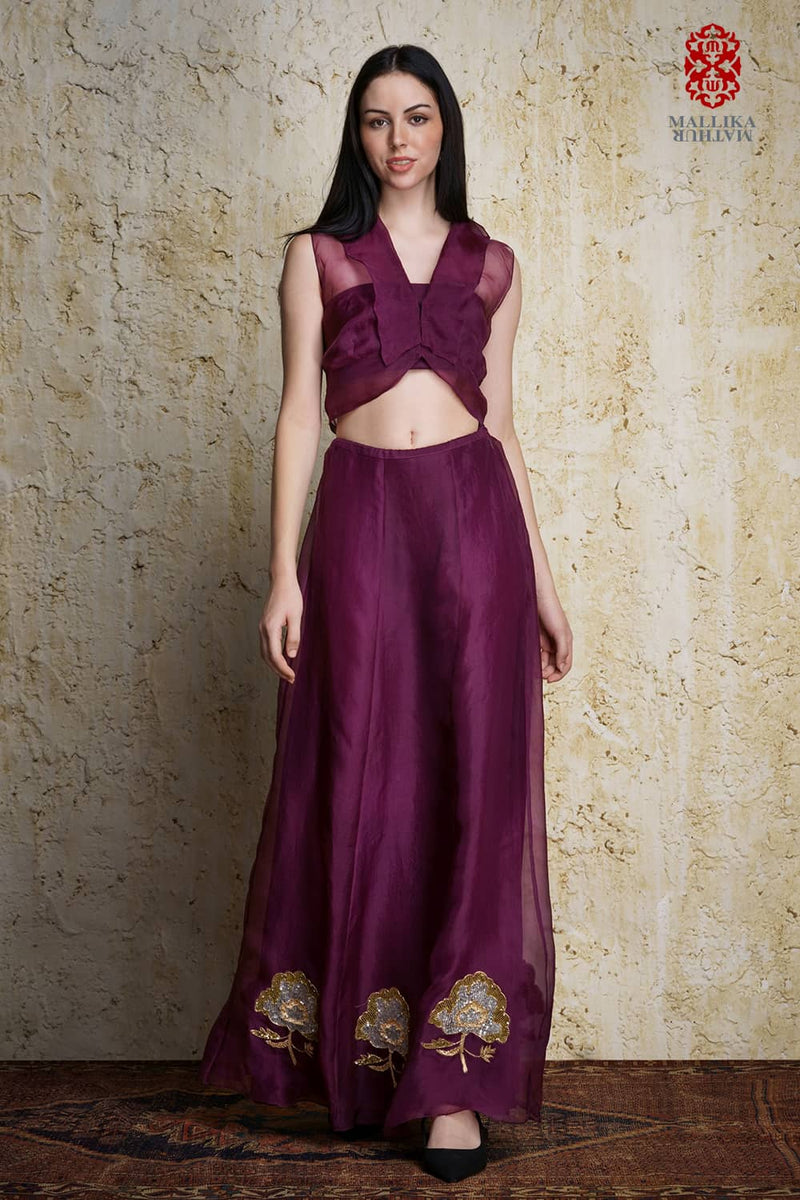 Amora kora silk skirt by Mallika Mathur for women Worldwide