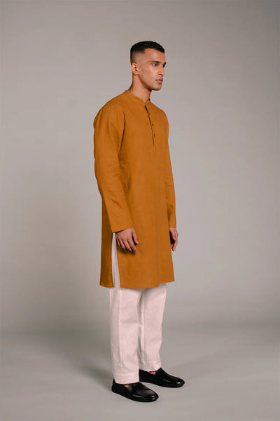 Olive Co-Linen Kurta Set