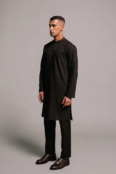 Carbon Co-Linen Kurta Set