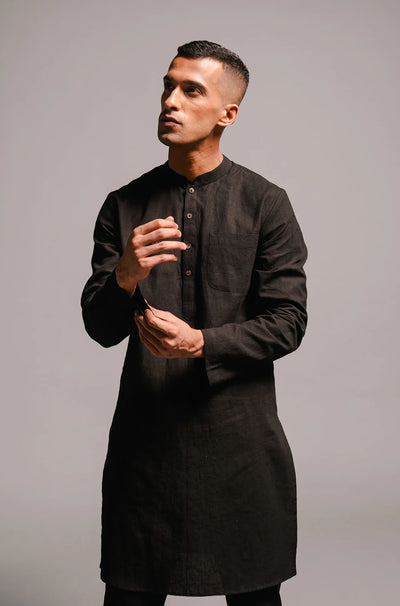 Carbon Co-Linen Kurta Set