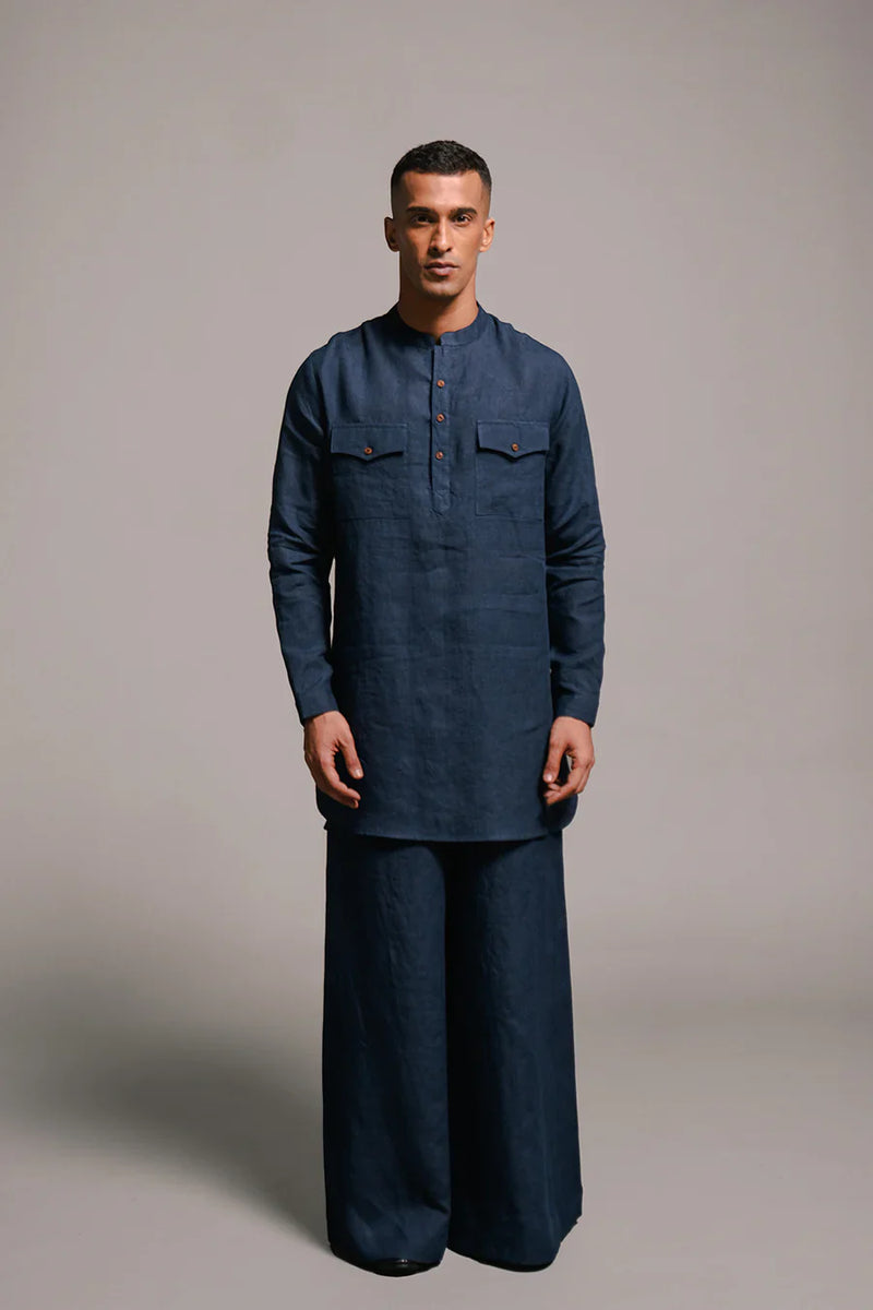 Men's Linen Saif Kurta Set linen by Saphed Men for men Worldwide