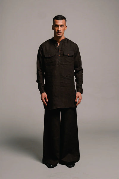 Men's Linen Saif Kurta Set