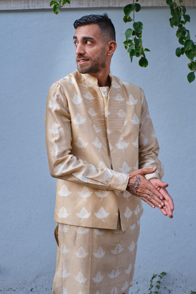 Akhrot Kurta+Nehru jacket shirt