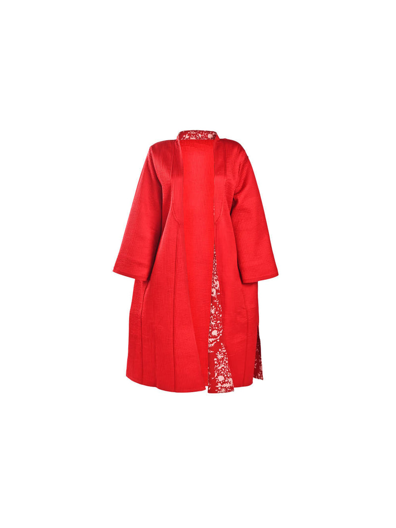 LAAL PARI Jackets & Overlays by TOKREE in red color for women Worldwide