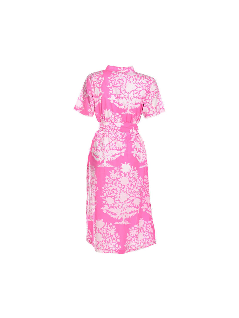 FUSCHIA PRINT DRESS Dress by TOKREE for women Worldwide