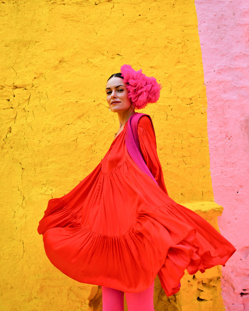 LOVE RED Dress by TOKREE in red color for women Worldwide