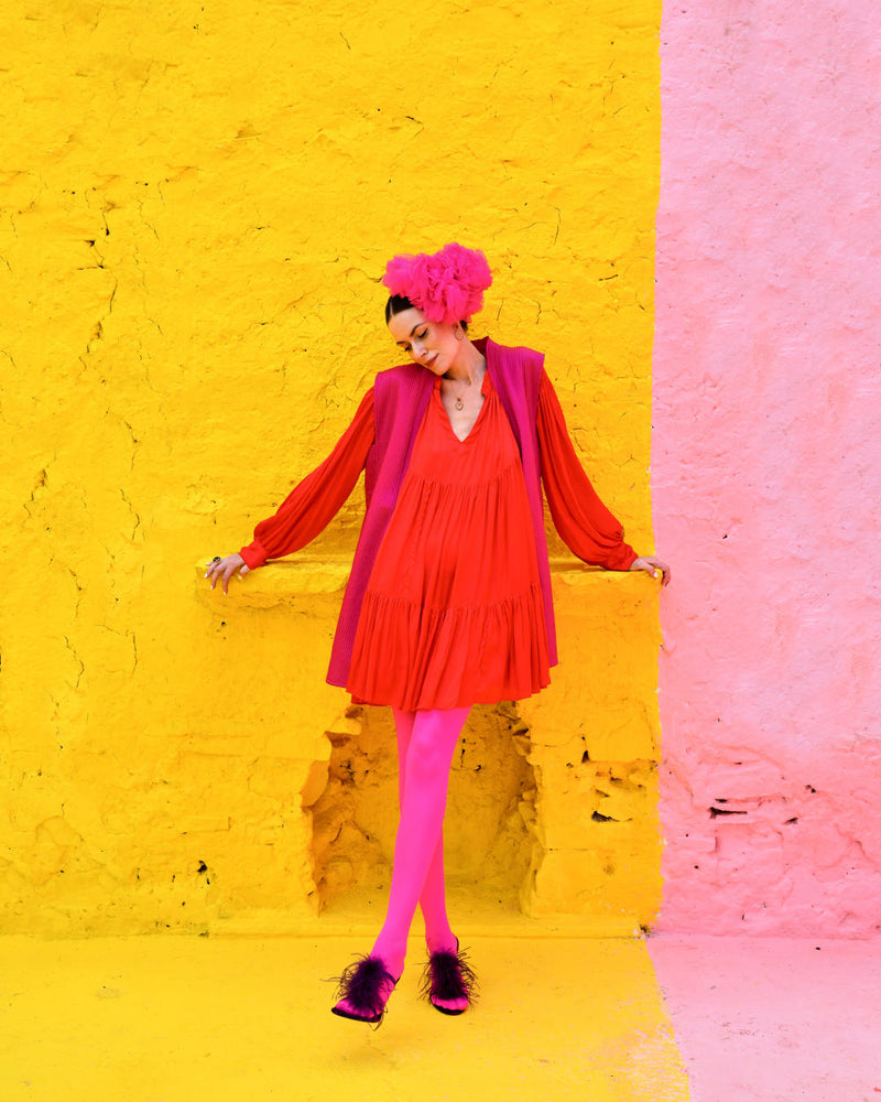 LOVE RED Dress by TOKREE in red color for women Worldwide