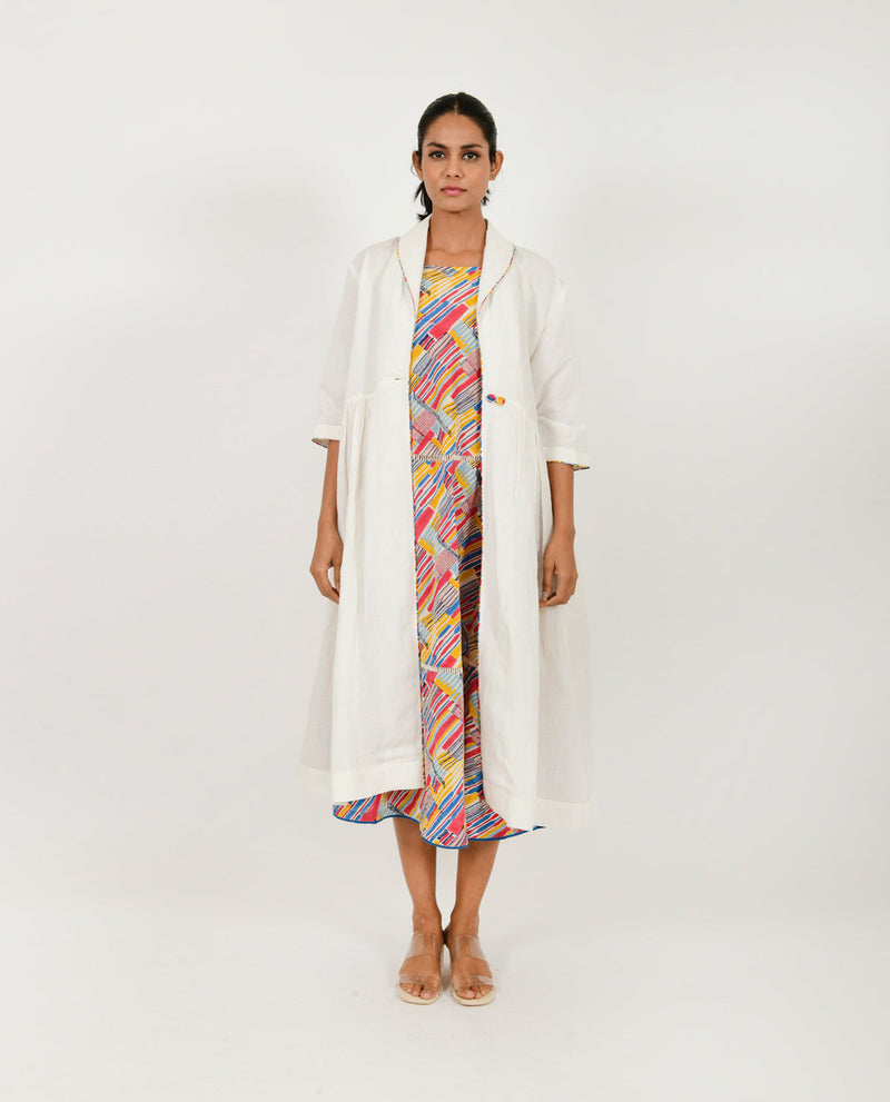 SCRIBBLE SLIP /JACKET SET cotton by Rias in multi color for women Worldwide