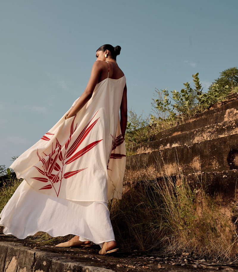 Dacnis dress cotton by Khara Kapas in white for women Worldwide
