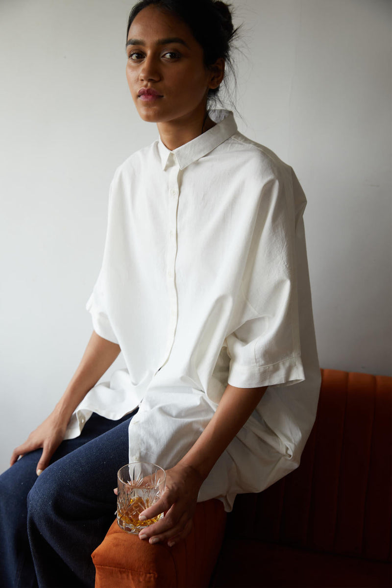 Daniel Shirt cotton by The Summer House in white color for women Worldwide