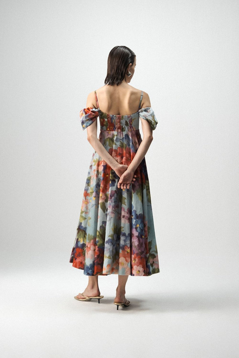 DARLINGTON BRALETTE DRESS satin by Yam in multi color for women Worldwide