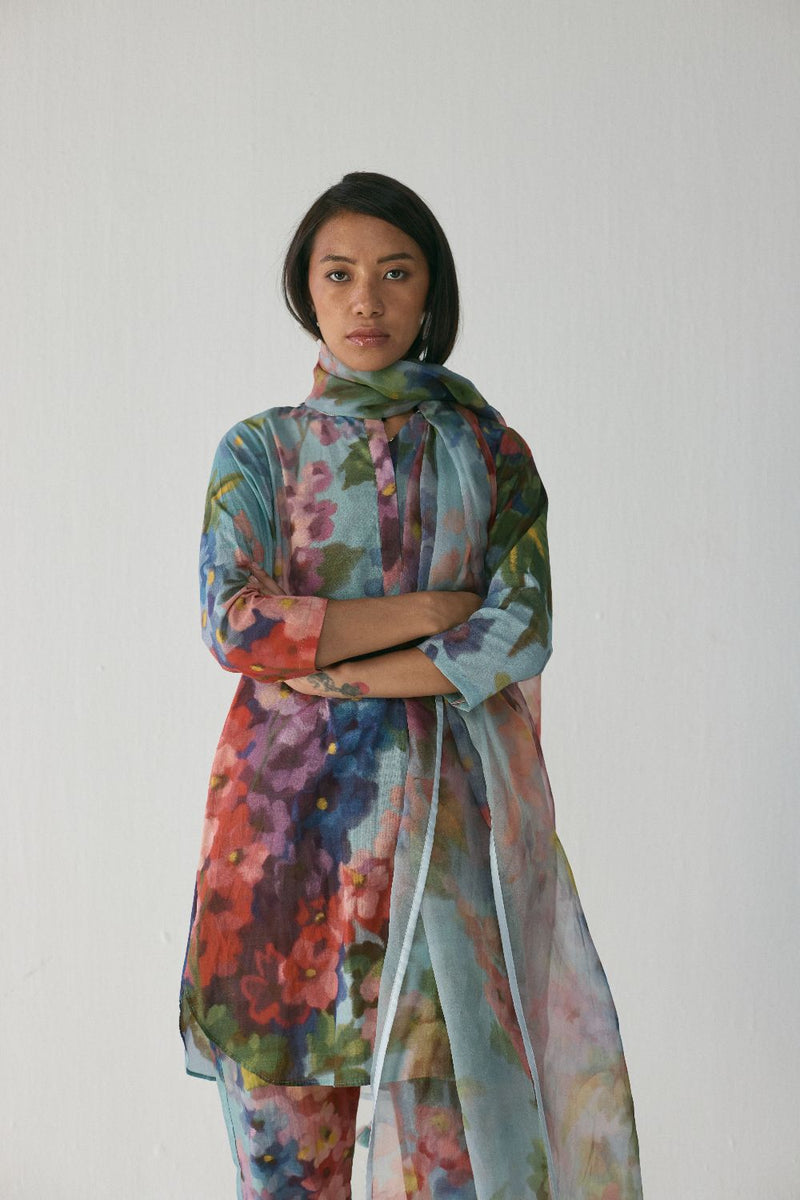 DARLINGTON ORGANZA DUPATTA organza by Yam in multi color for women Worldwide
