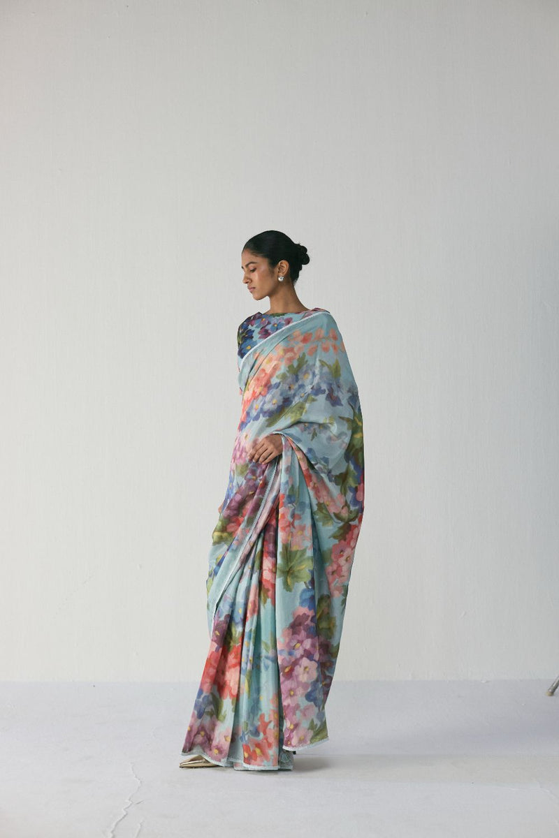 DARLINGTON SAREE mul by Yam in multi color for women Worldwide