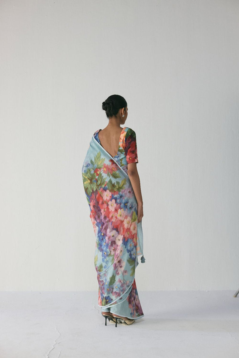 DARLINGTON SAREE mul by Yam in multi color for women Worldwide