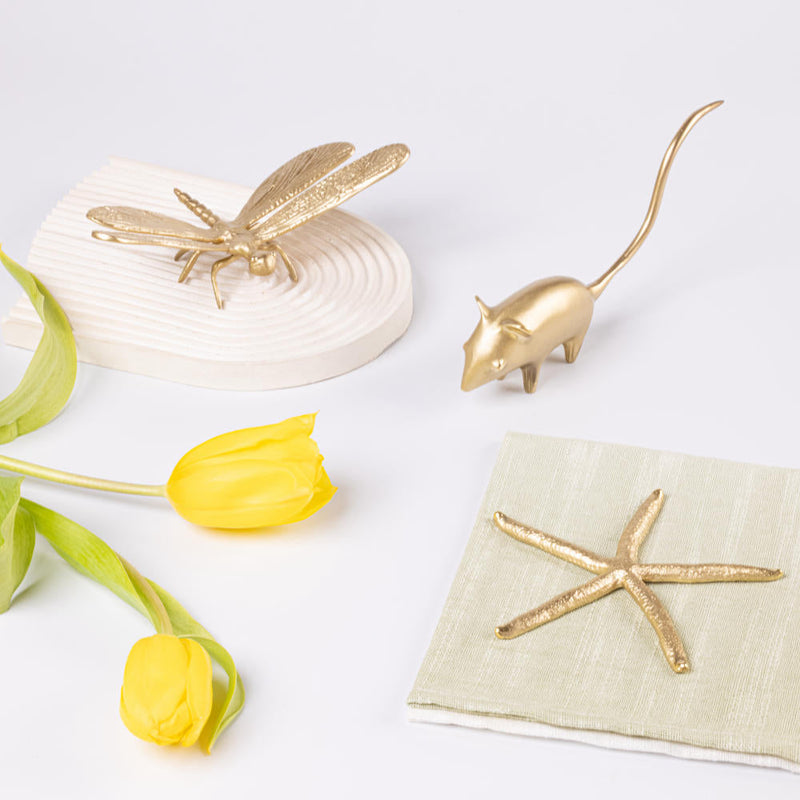 Decorative Brass Mouse linen by Gado Living for Worldwide