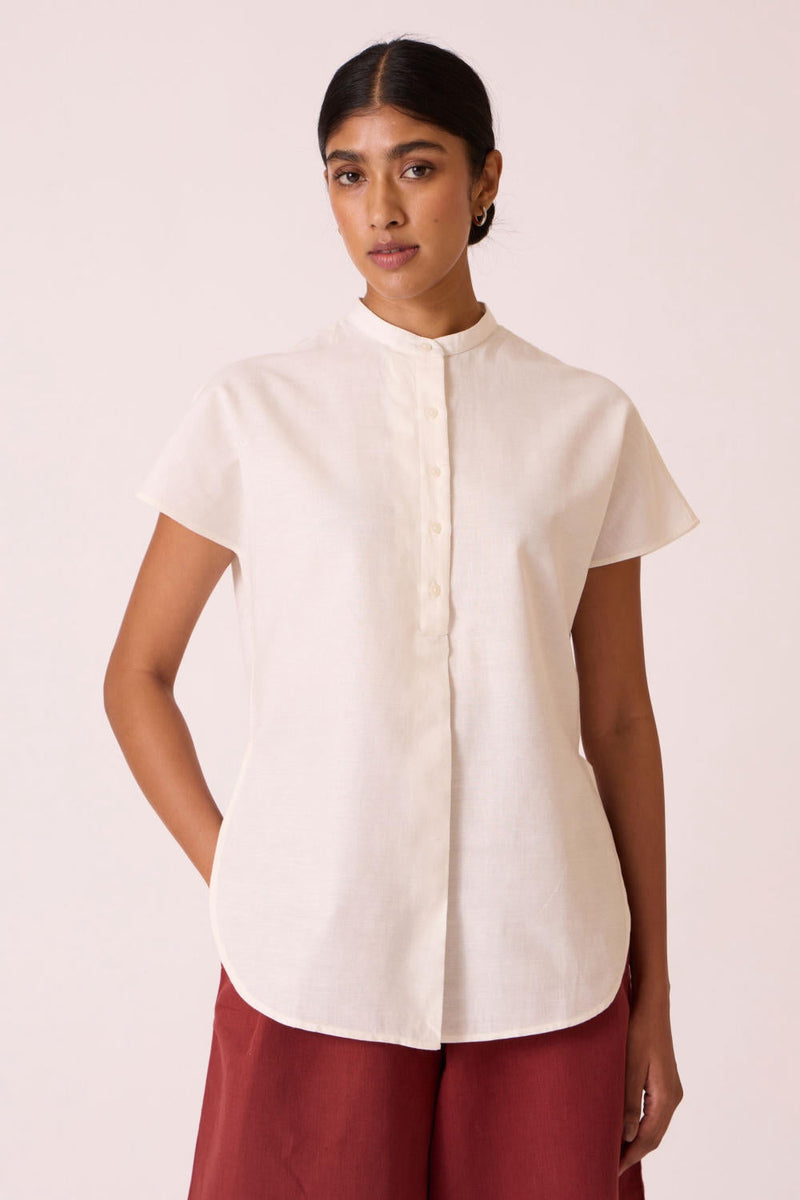 Deok Handwoven Cotton Top cotton by The Summer House for women Worldwide