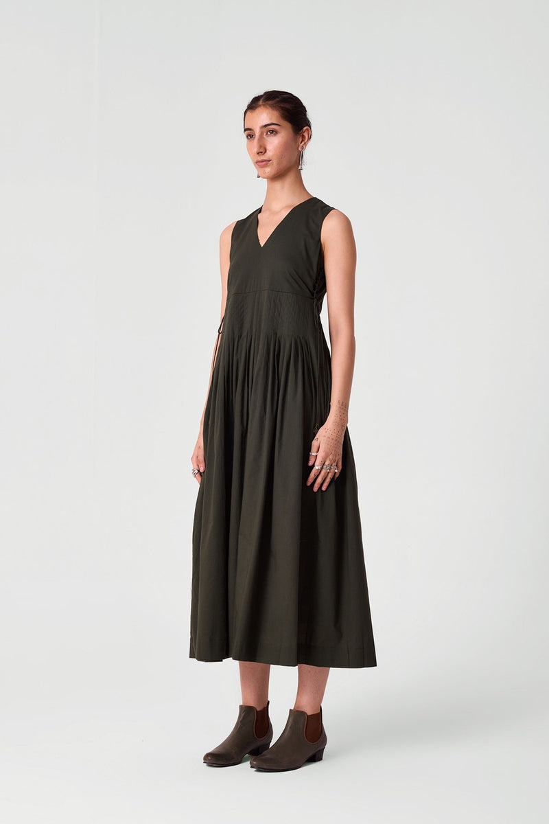 Dhriti Green Midi Dress