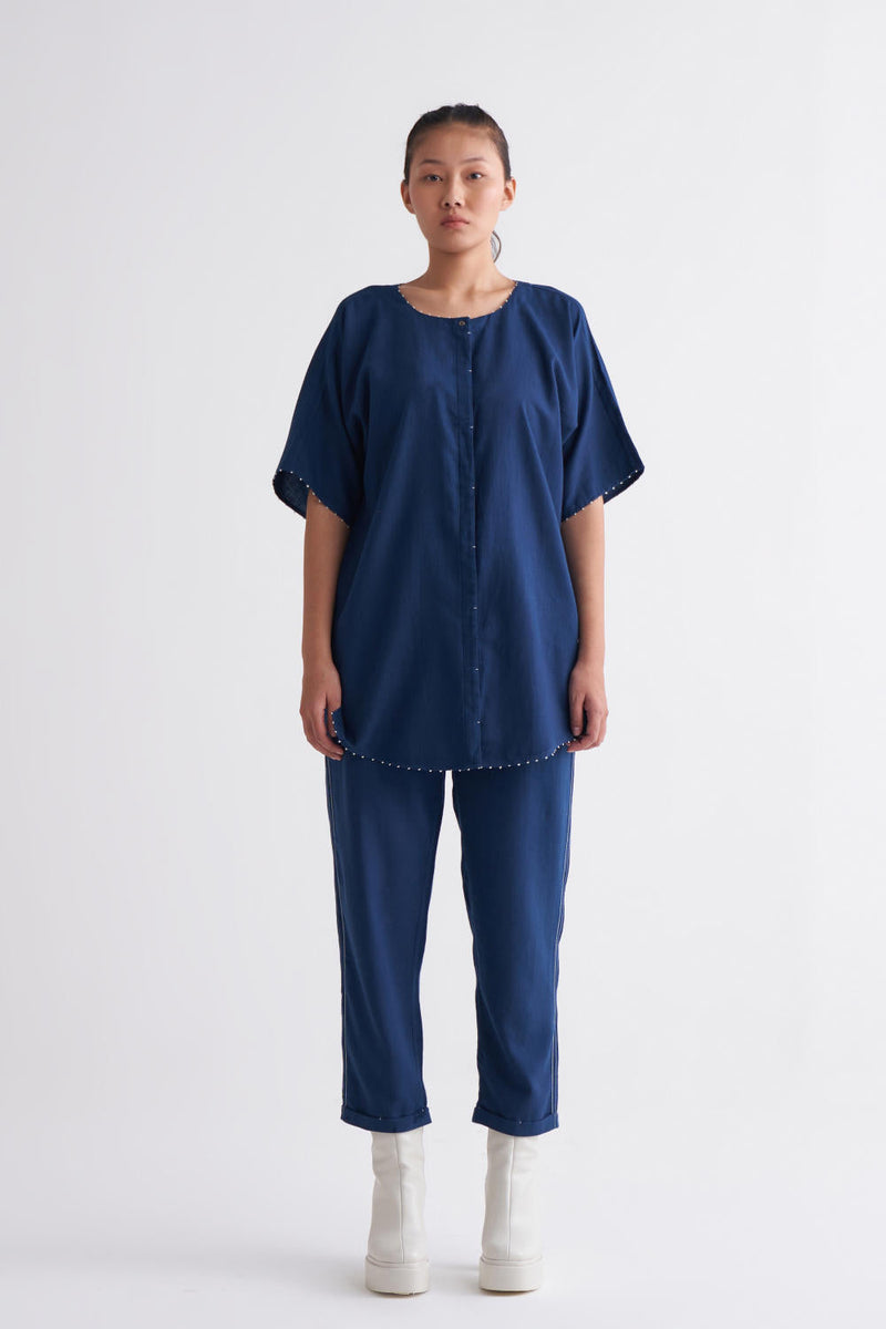 Dolman Sleeve Top Co-ord - Navy Co-ord Set,Top & Tunics by THREE for women Worldwide
