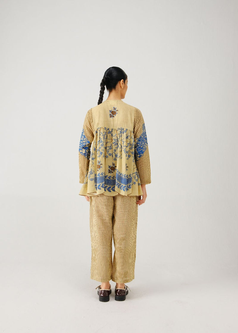 Drawstring pants-Bluebell stripes by CORD for women Worldwide