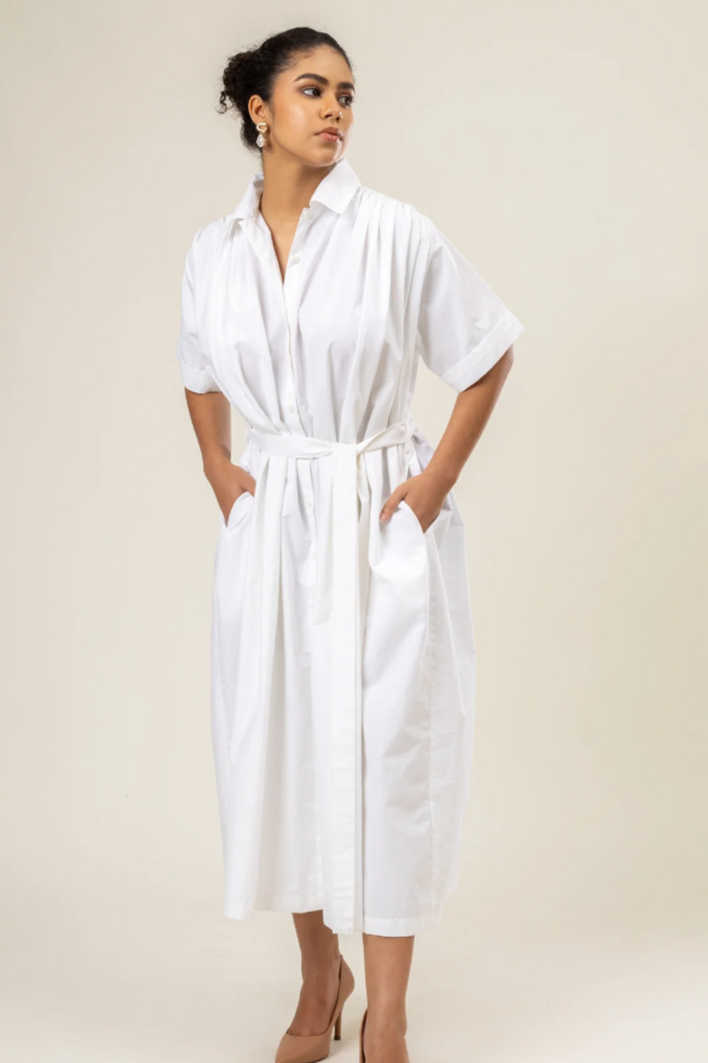 ZORA DRESS by Doodlage in white color for women Worldwide