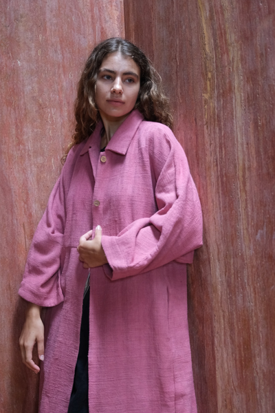 Fiery Pink Duster Jacket