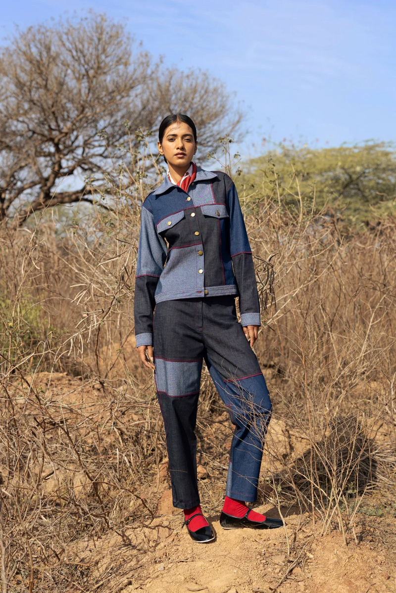 Cheryl Patch Jacket mul by Doodlage in multi color for women Worldwide